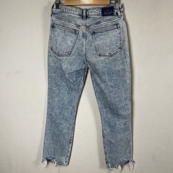 Abercrombie & Fitch The Boyfriend Mid Rise Jeans Acid Wash Distressed Size 26 /2 - Picture 5 of 11